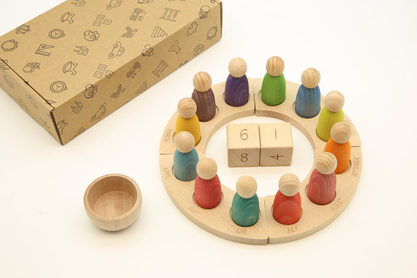wooden Calendar Puppets