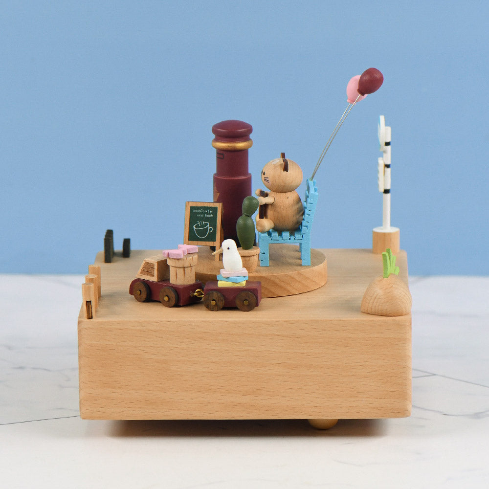 Send It To The Future - The City of the Sky Tune - Premium Wooden Music box