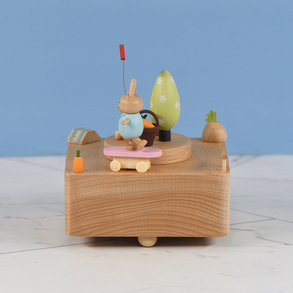 Bunny Skater - It's always Coca-Cola tune - Wooden Music Box