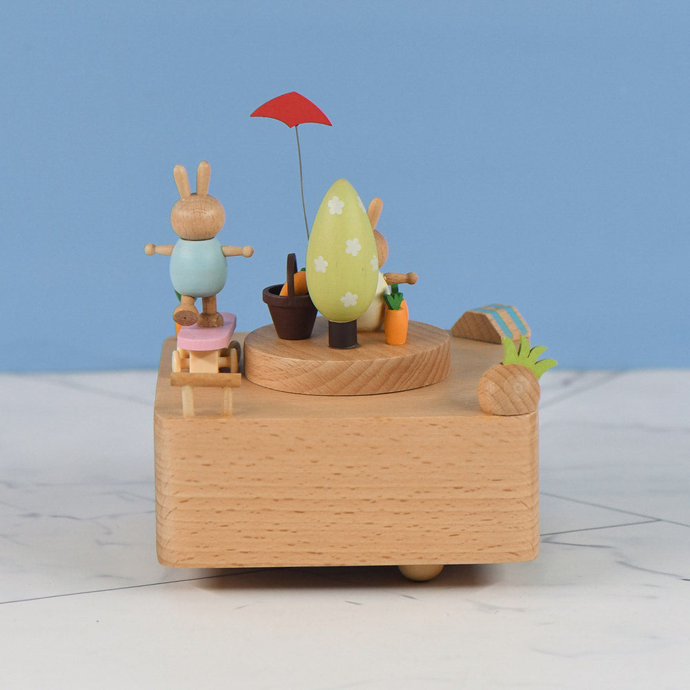 Bunny Skater - It's always Coca-Cola tune - Wooden Music Box