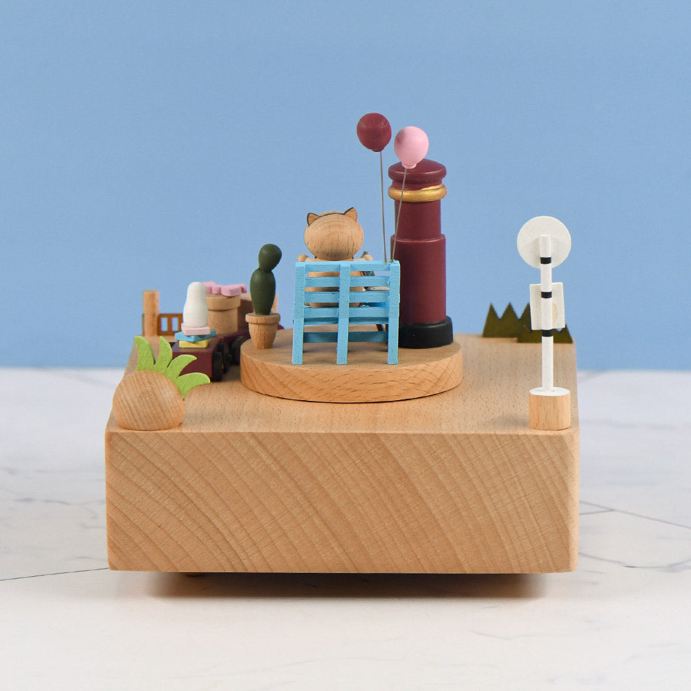 Send It To The Future - The City of the Sky Tune - Premium Wooden Music box