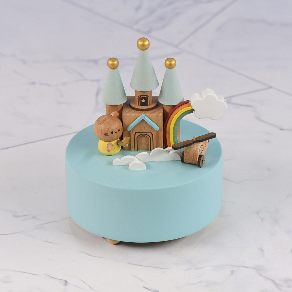 Rainbow Castle - The City of the Sky Tune - Wooden Music box