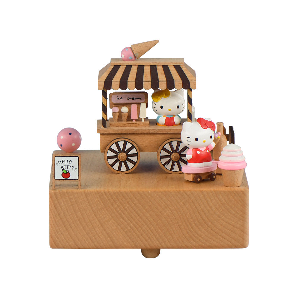 Kitty's Ice Cream Shop - It's always coca-cola - Wooden Music box