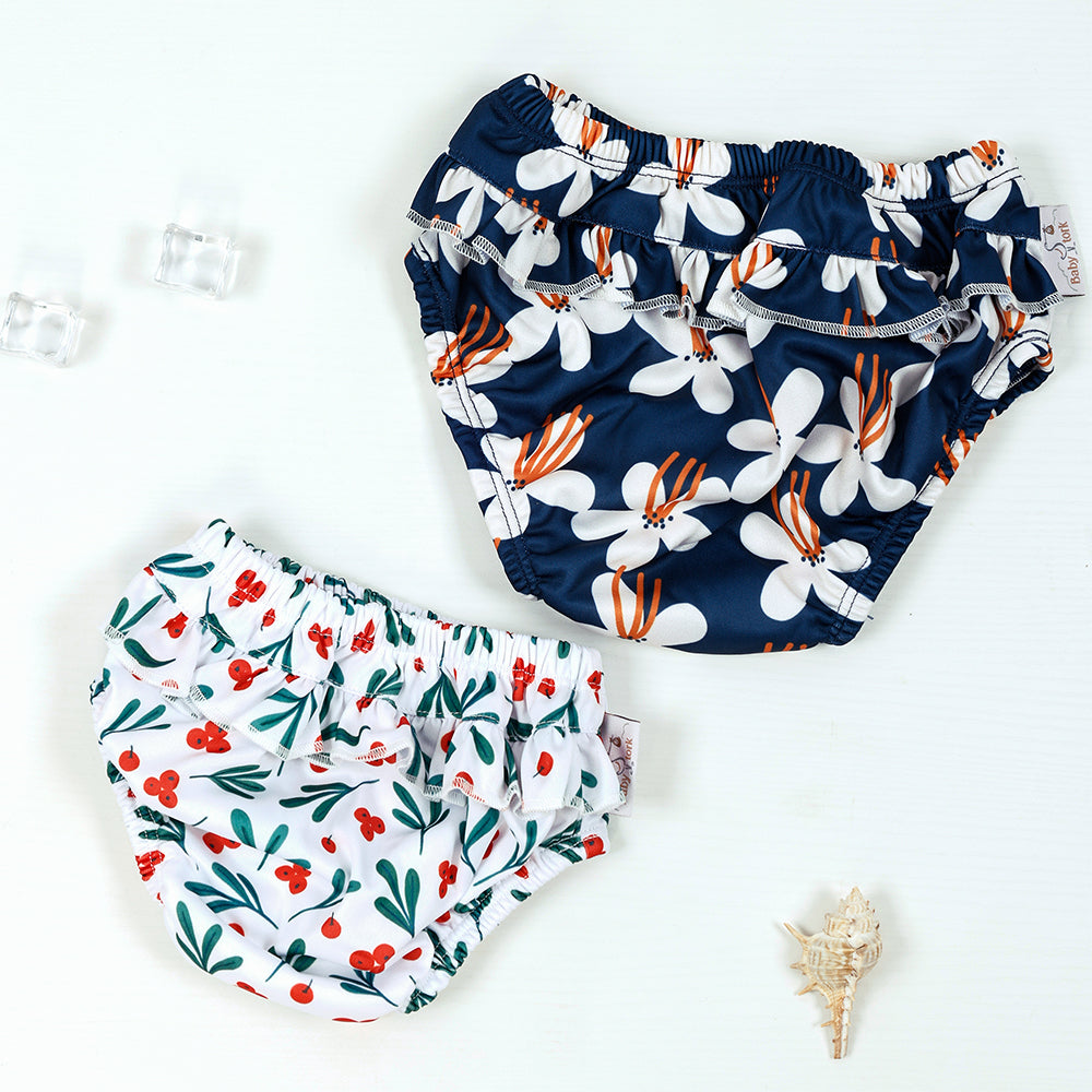 Navy Blossom Pull-Up Swim Nappy |9–25kg