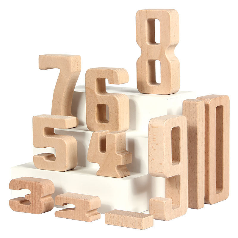 Prism Play Premium Basswood Numbers - 32 Piece with Tray