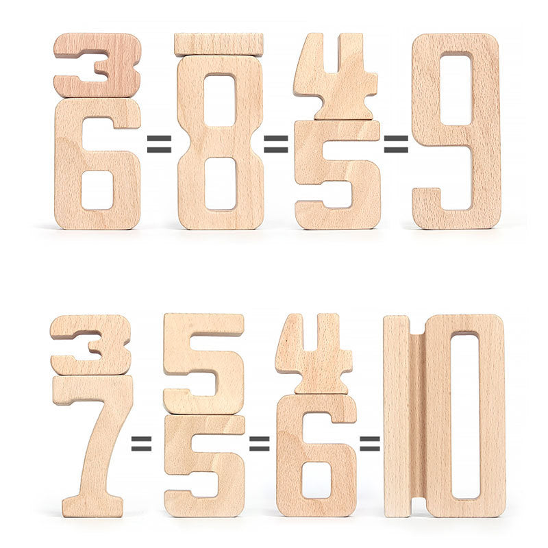 Prism Play Premium Basswood Numbers - 32 Piece with Tray