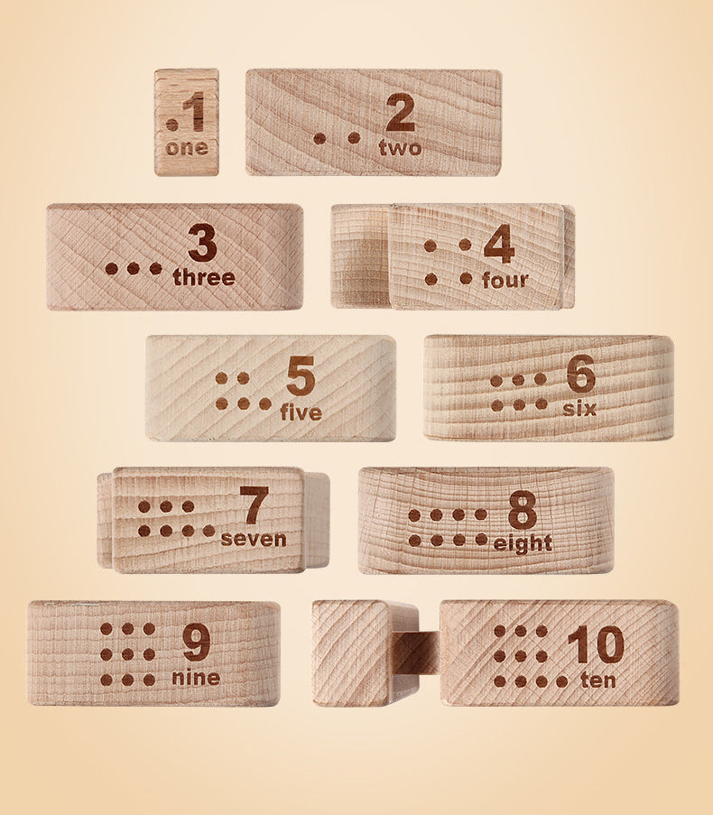 Prism Play Premium Basswood Numbers - 32 Piece with Tray