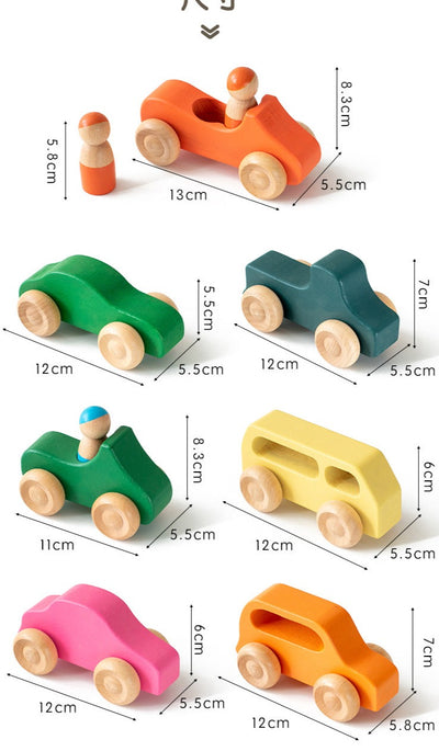 Prism Play Wooden Convertible 7 Pcs Set with 3 Peg Dolls
