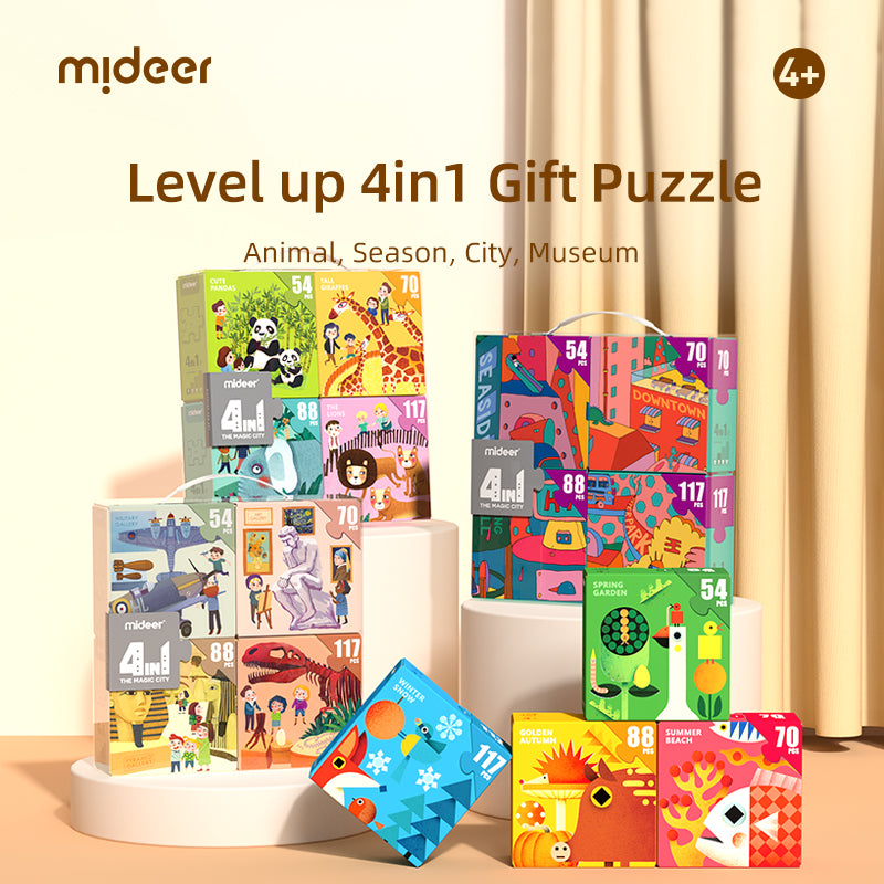 MiDeer Jigsaw Puzzle Animals (Ages 4+)