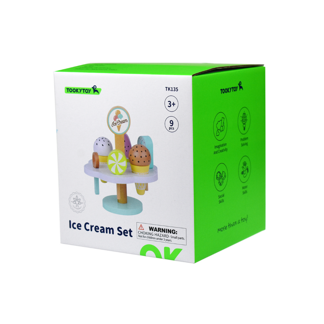 Tooky Toy Wooden Ice Cream Set