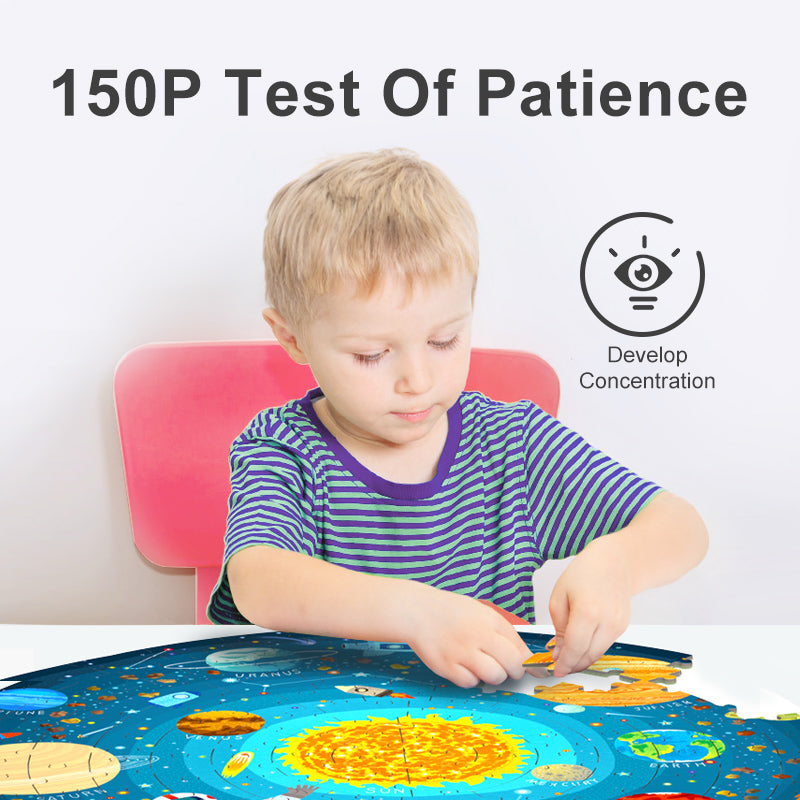 150Pcs Round Puzzles - Dive into the Sea Age5+