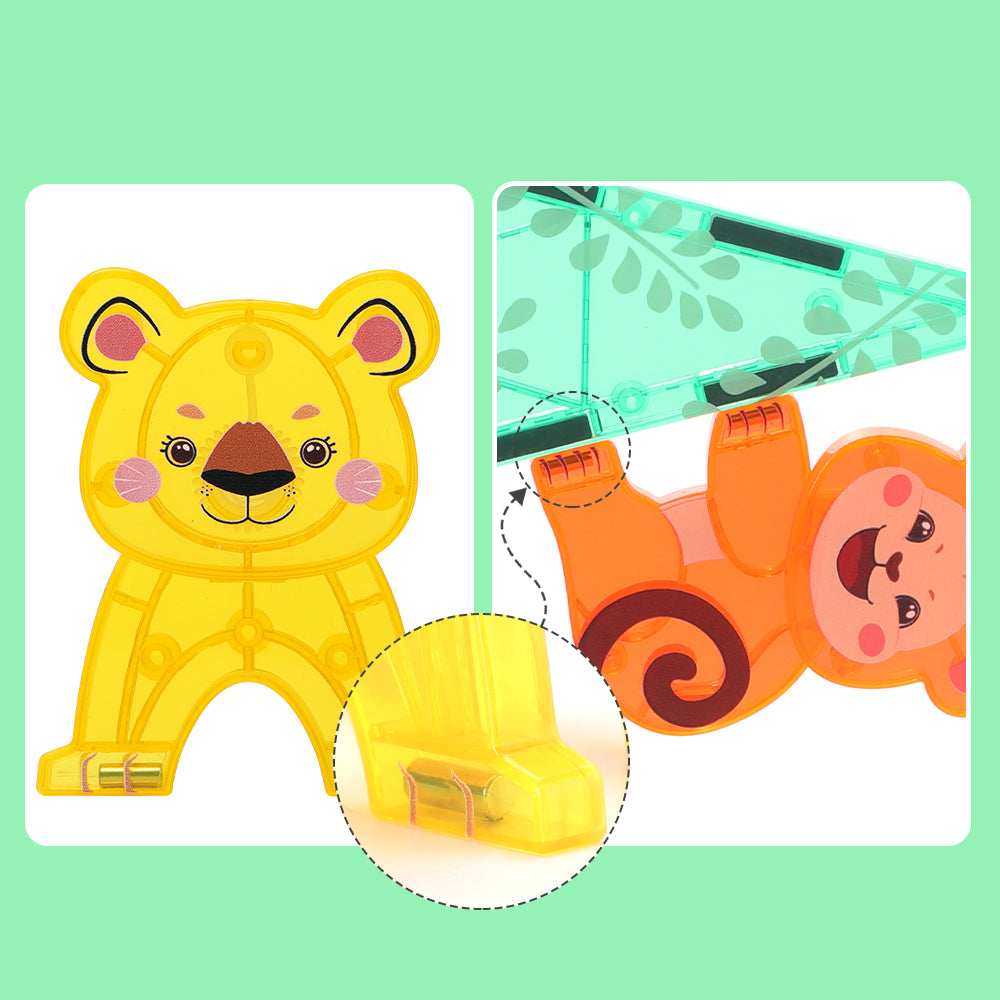 Magnetic Tiles Jungle Animals 56 Pcs Set