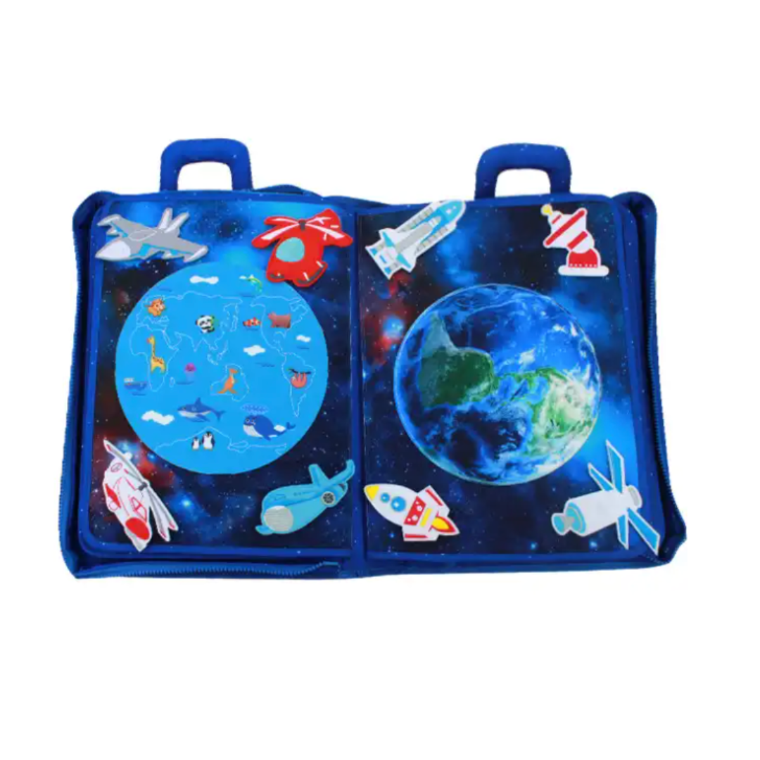 Jollybaby Baby's Space Book - 3D Montessori Activity Learning Book