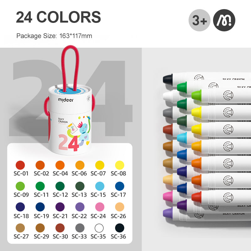 Silky Crayon 24 Colors