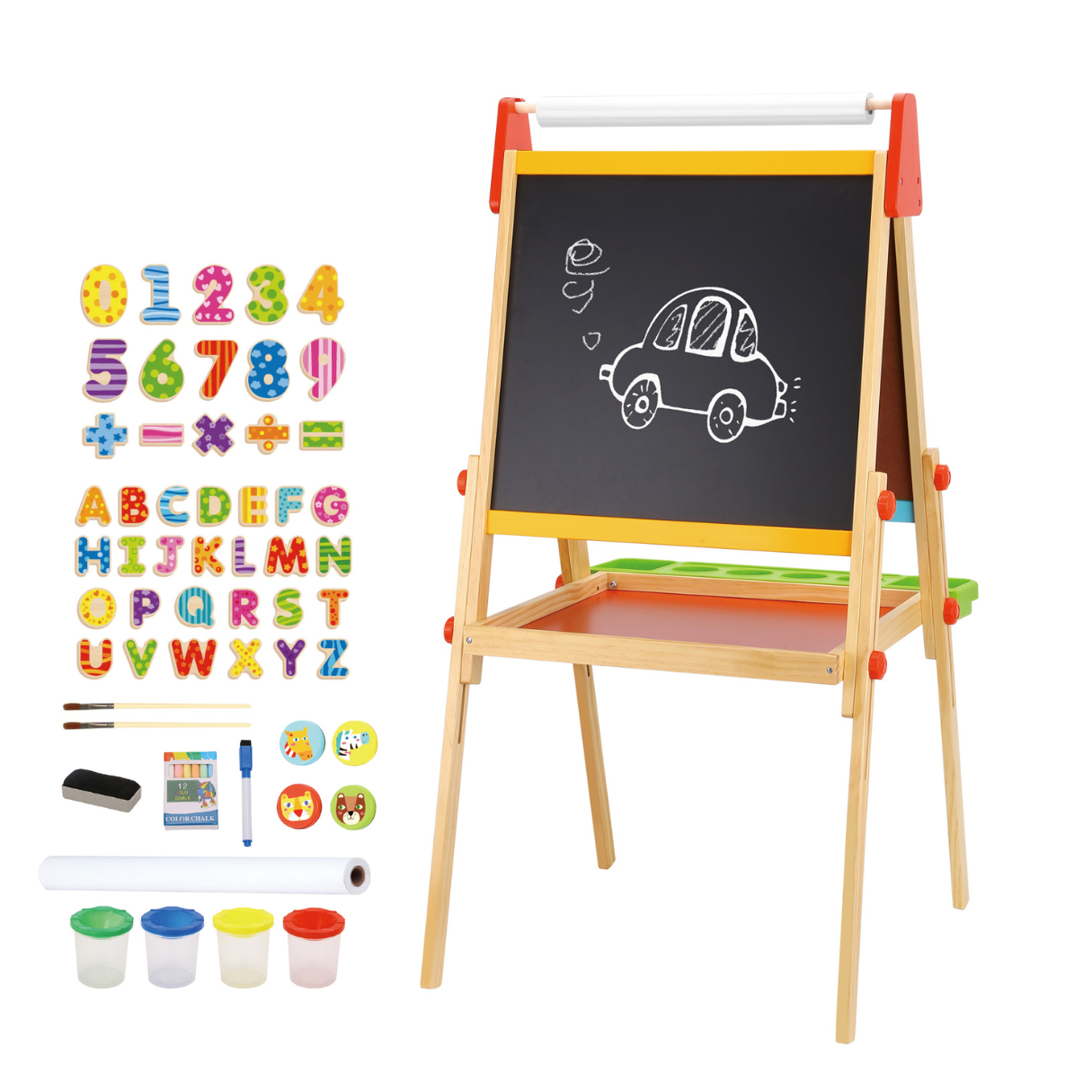 Tooky Toy Wooden Standing Art Easel