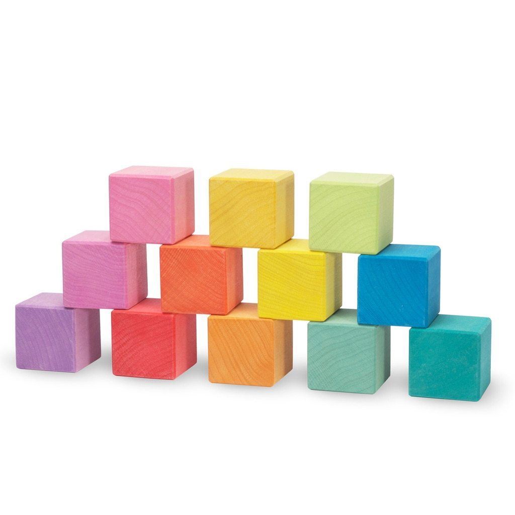 Prism Play Wooden Building blocks 36 pcs Cubic Macaron