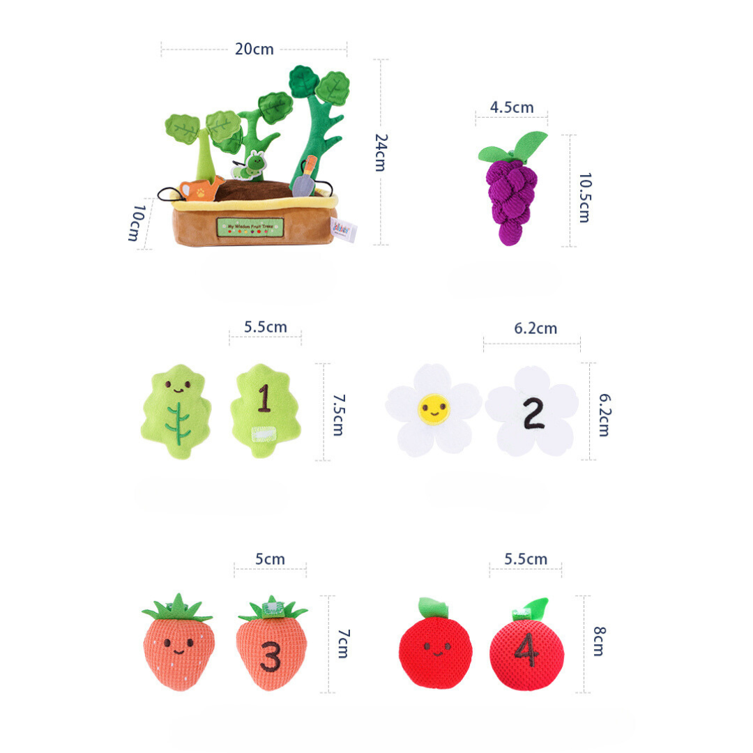 Jollybaby Plush Wisdom Fruit Tree Set – Growing Fun & Learning