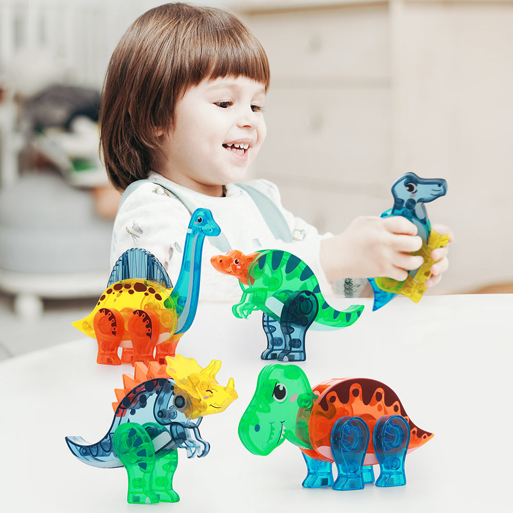 Magnetic Tiles Dino Zone 49 Pcs Set