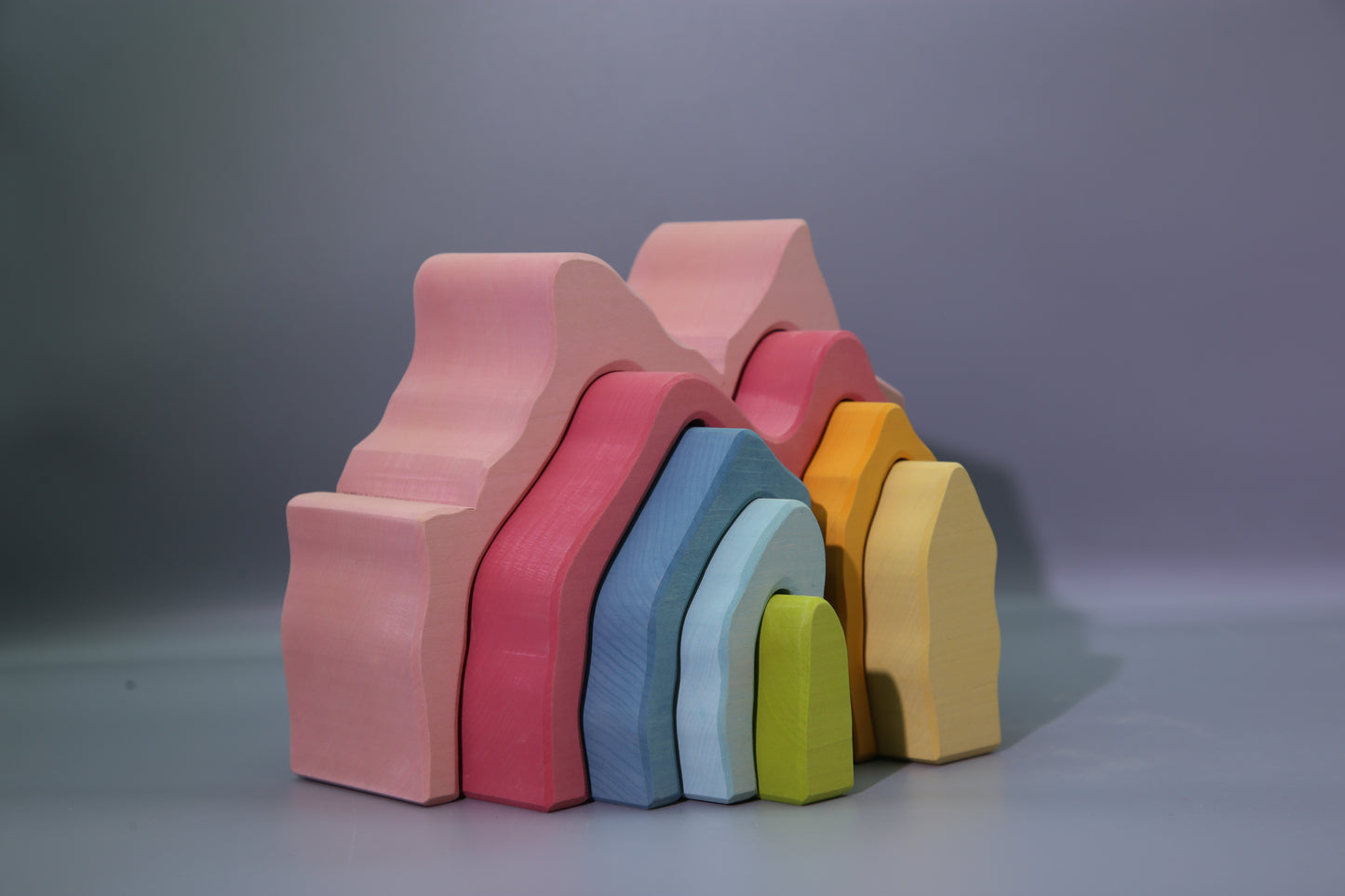Prism Play Montessori Wooden Rainbow Coral Reef 7 pcs