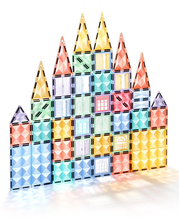 100-Piece Magnetic Construction Set Extra Strong and Safe Magnets