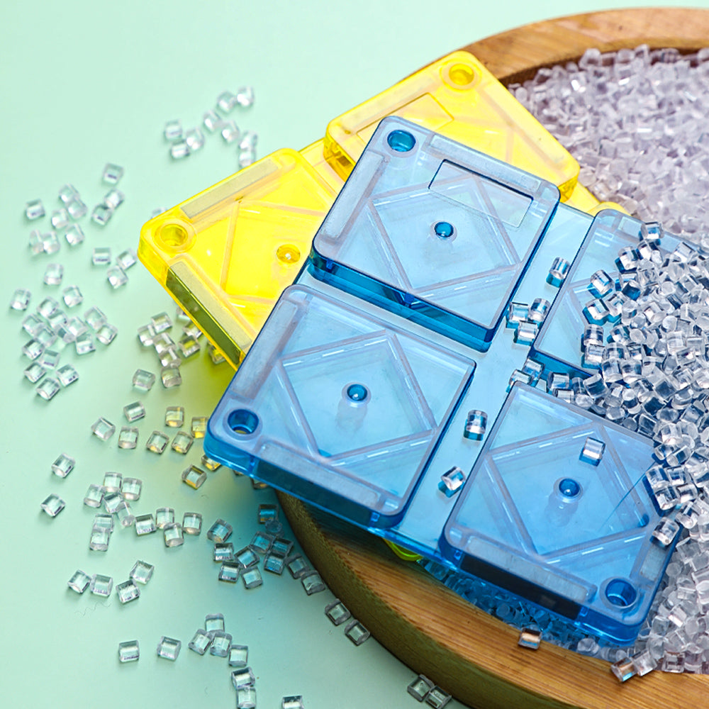 150 Pcs Magnetic Tiles Racing Car Set