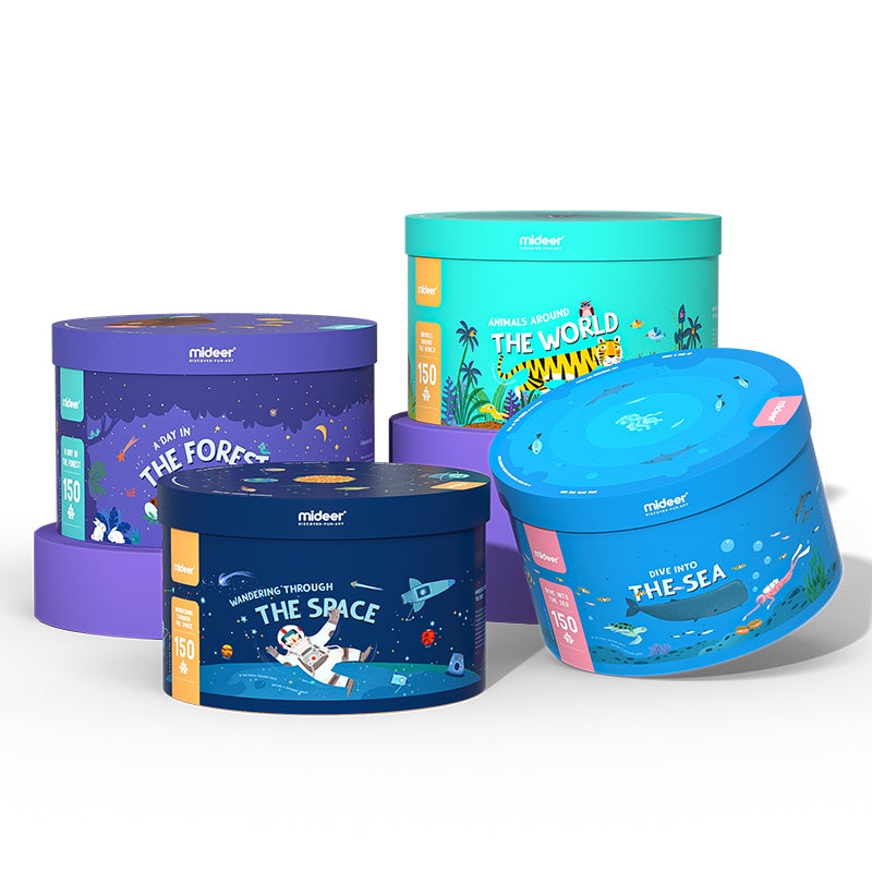 150Pcs Round Puzzles - Dive into the Sea Age5+