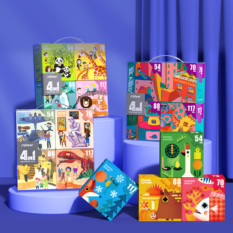 MiDeer Jigsaw Puzzle Animals (Ages 4+)