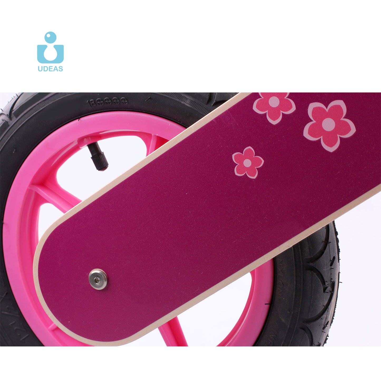 Udeas Spinning Balance Bike Pink Flower EVA Tire