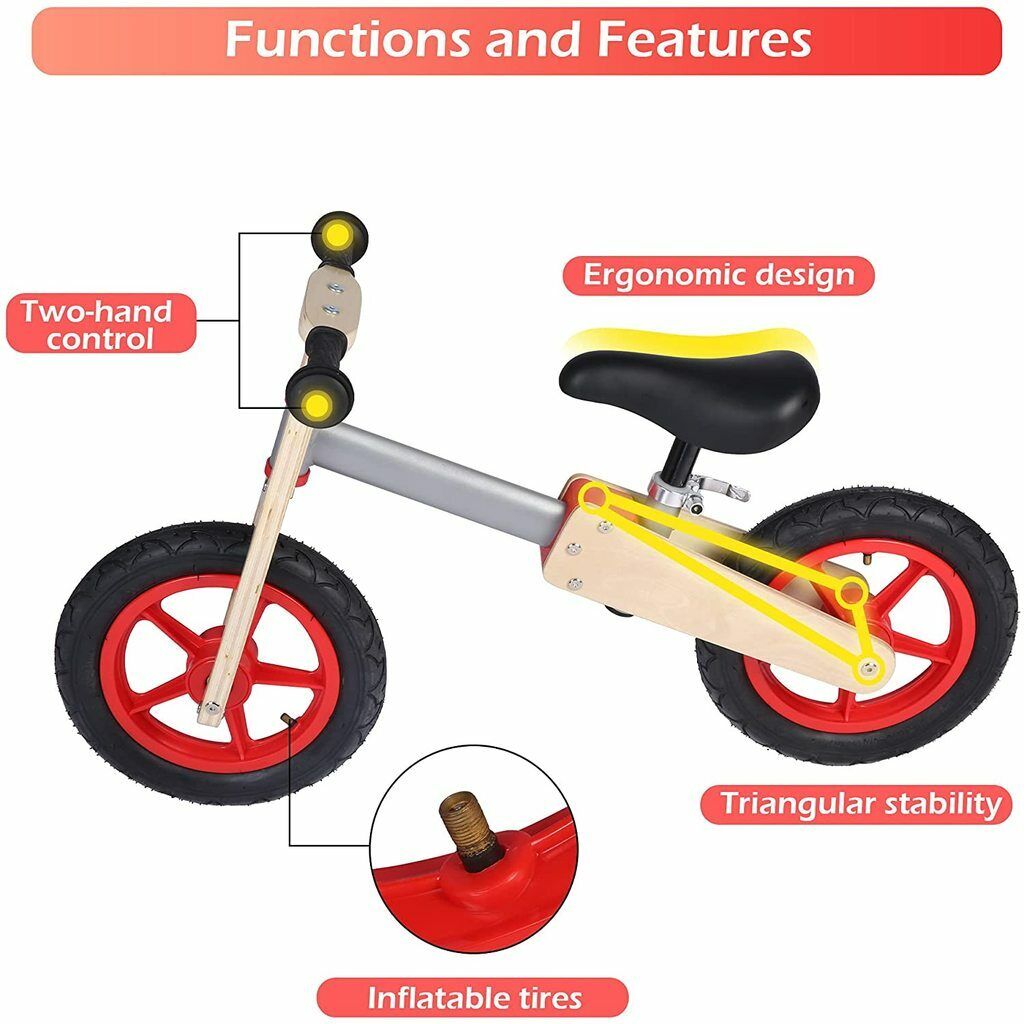Udeas Varoom Collection Balance Bike– Lightweight Training Bike for Toddlers