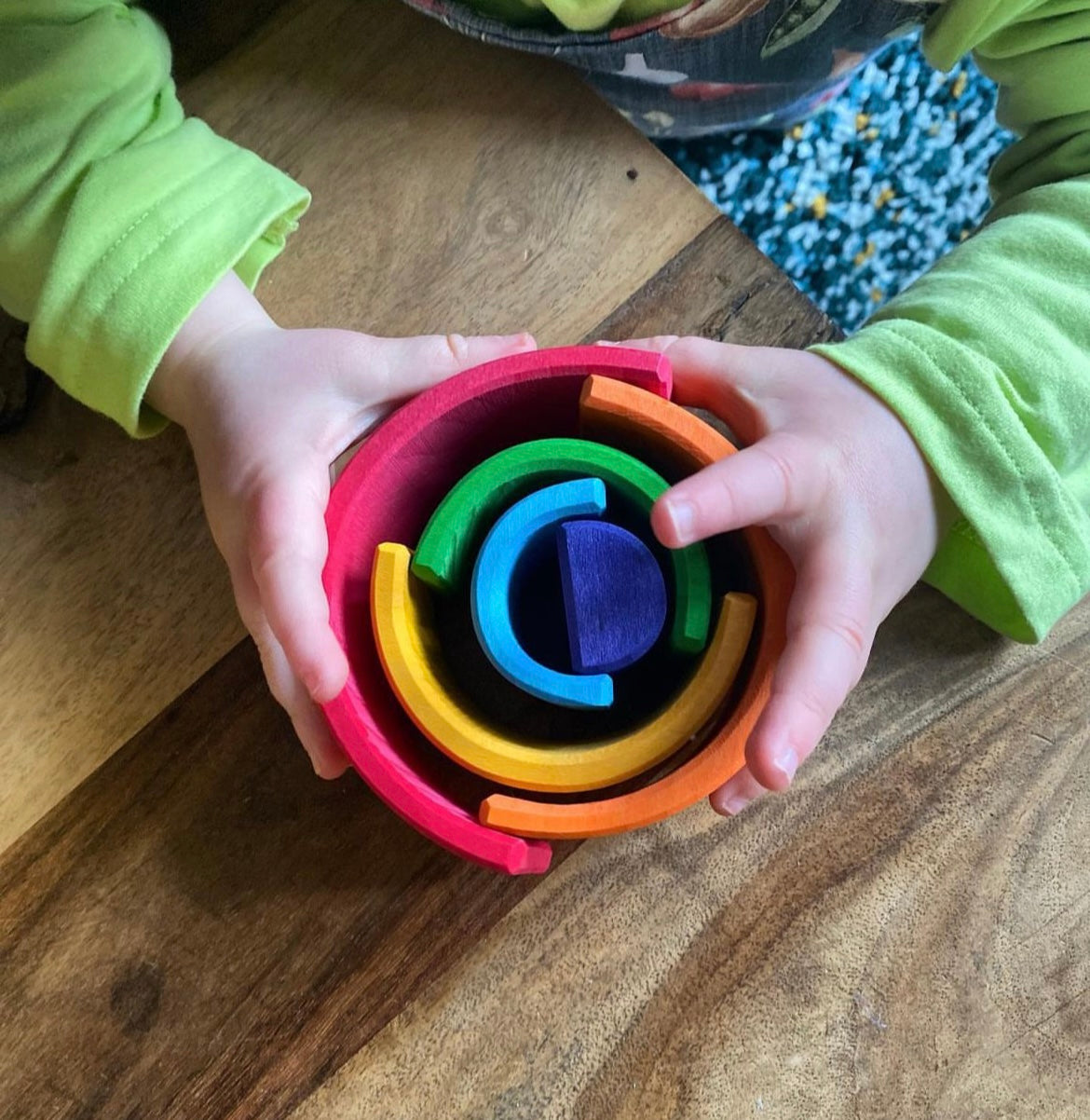 Prism Play Small Wooden Rainbow - 8pcs