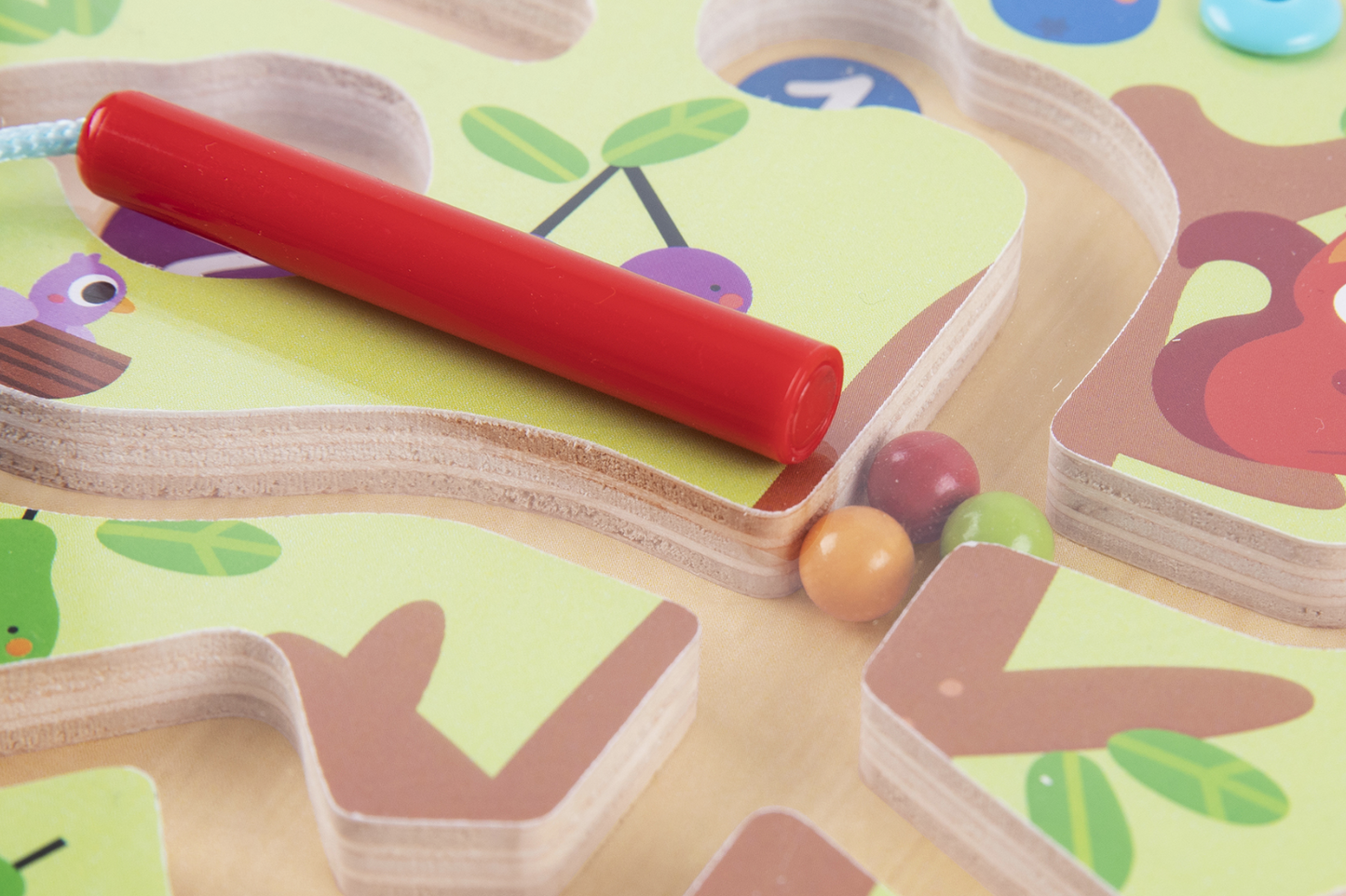 Tooky Toy Magnetic Counting Fruit Ball Maze Tree