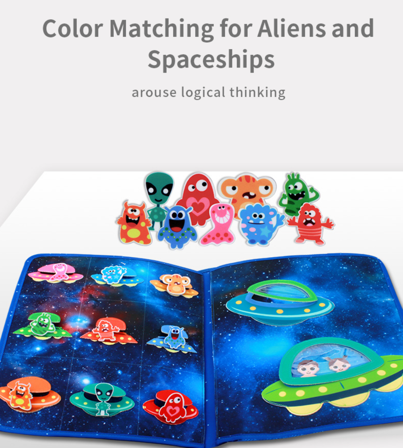 Jollybaby Baby's Space Book - 3D Montessori Activity Learning Book