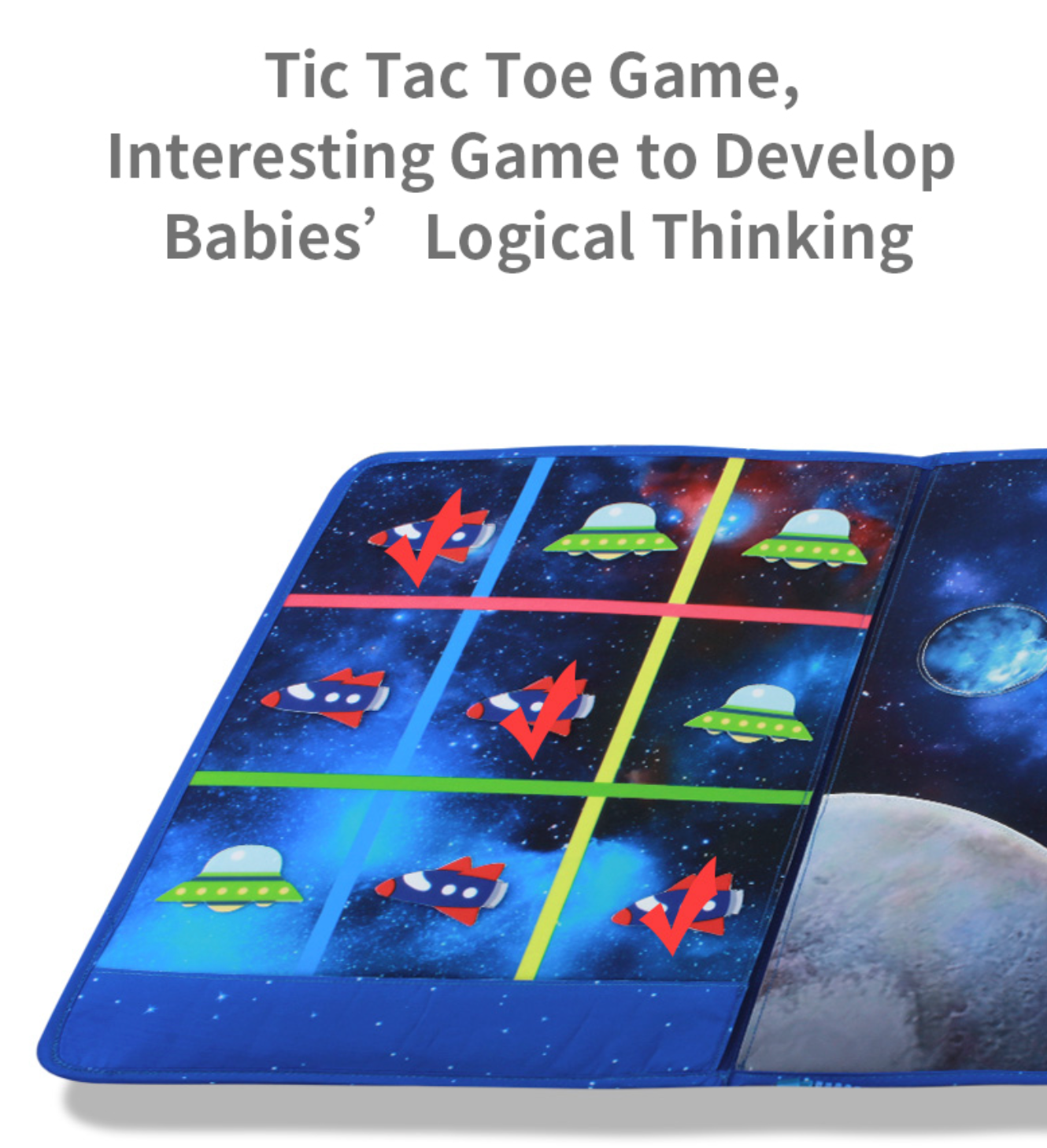 Jollybaby Baby's Space Book - 3D Montessori Activity Learning Book