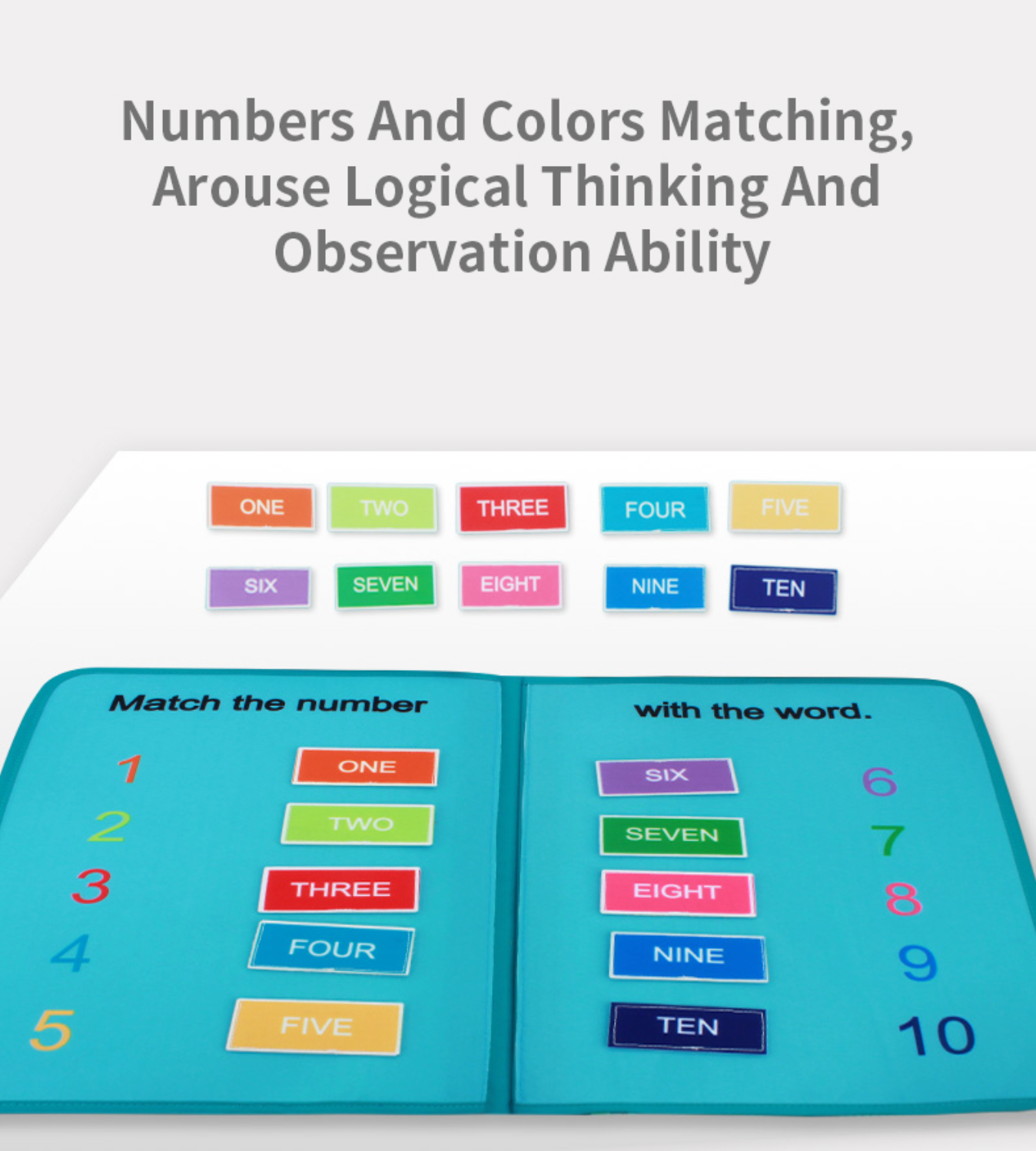 Jollybaby Baby Text Book - 3D Montessori Activity Learning Book