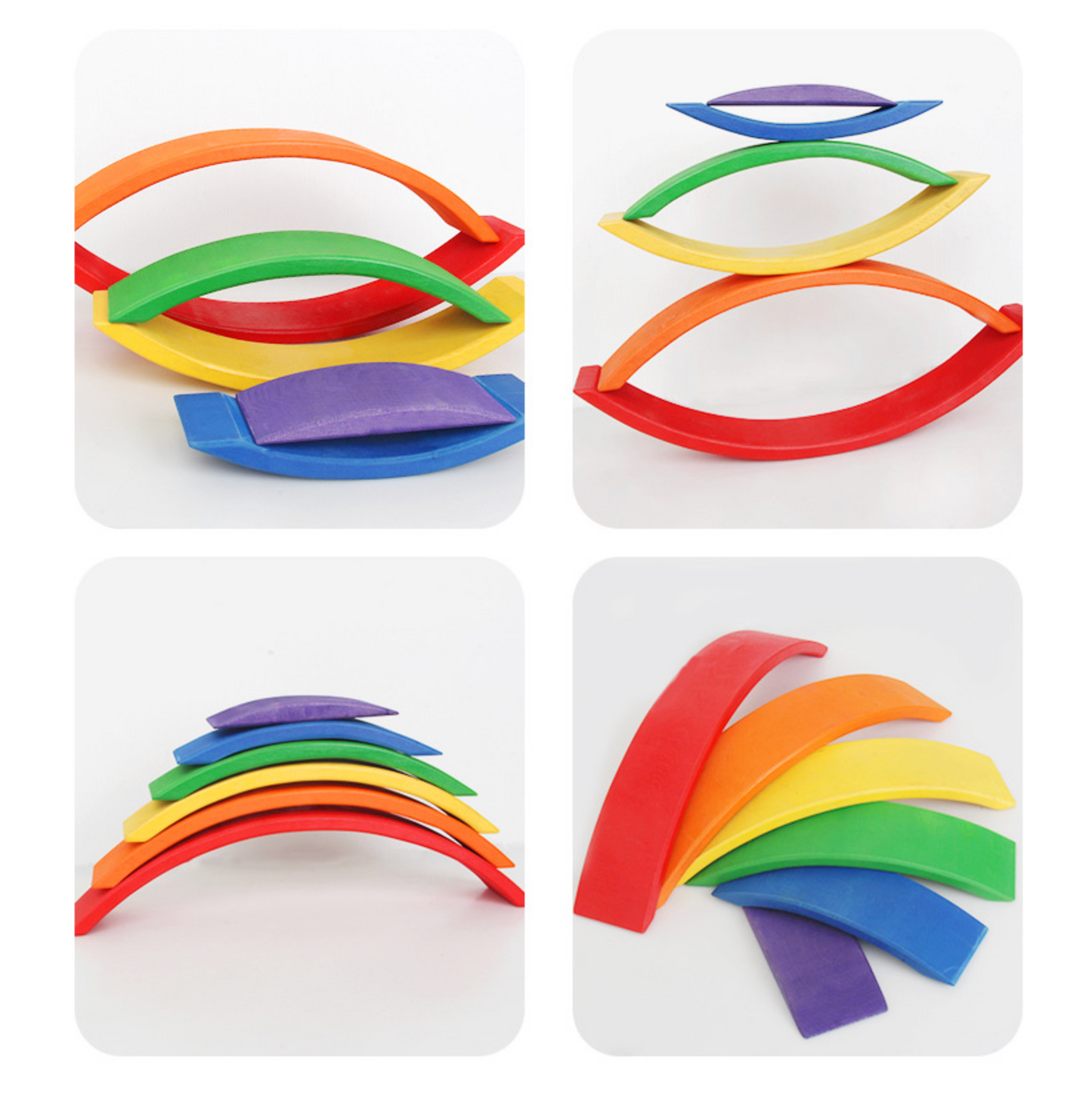 Prism Play Large Rainbow Bridge - Premium Basswood