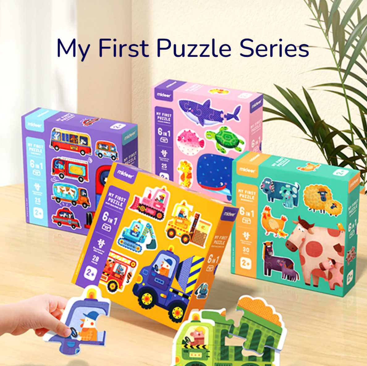 My First Puzzle: Ocean Animals 3pcs-5pcs Age2+