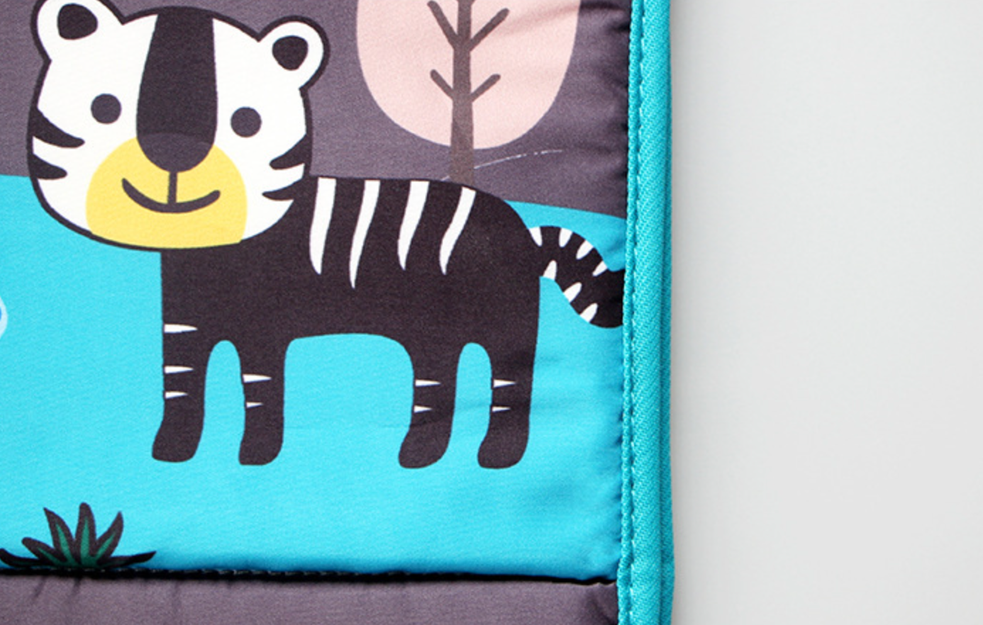 Tummy Time Sensory Mirror with Animal World