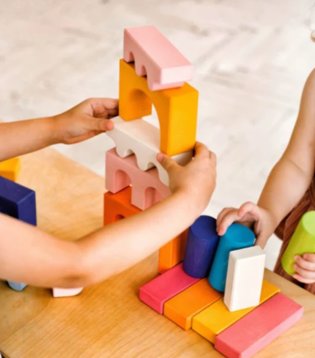 Premium Beechwood Castle Blocks