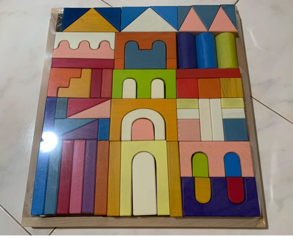 Premium Beechwood Castle Blocks