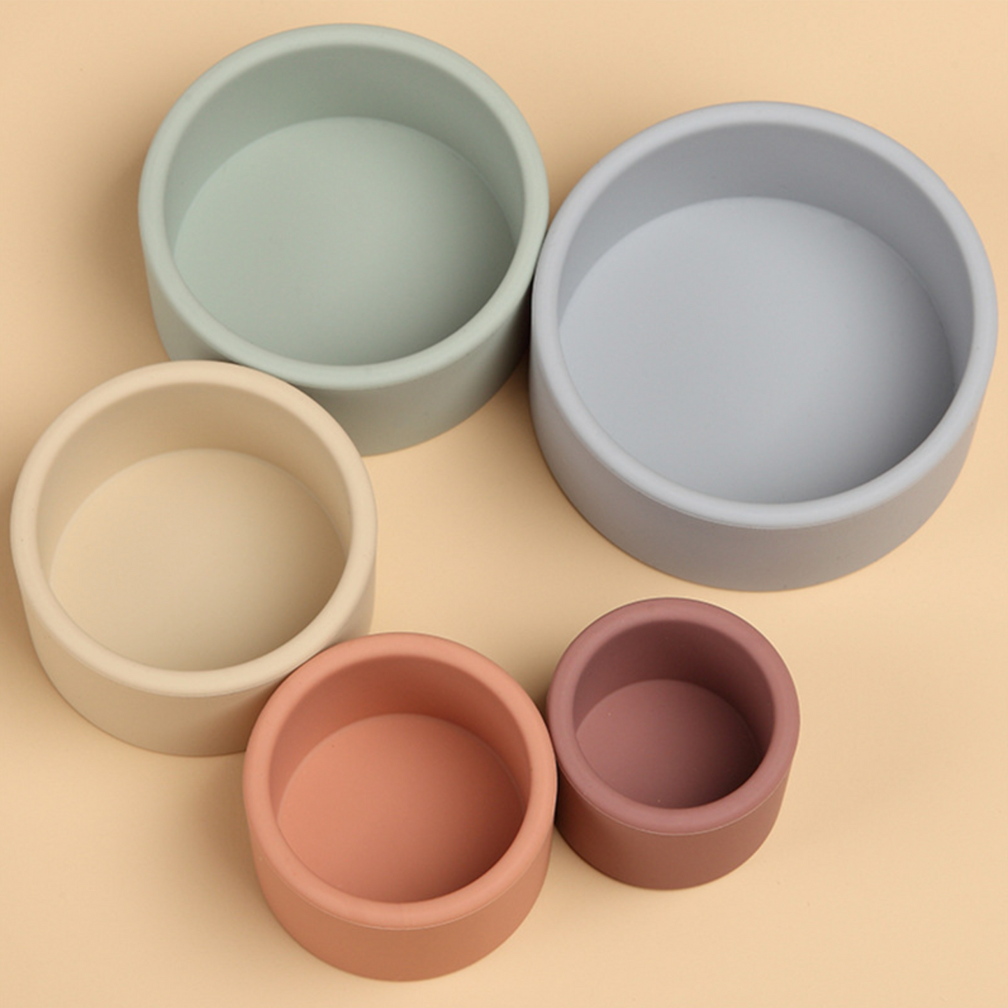 Mini Silicone Stacking Cups Toy