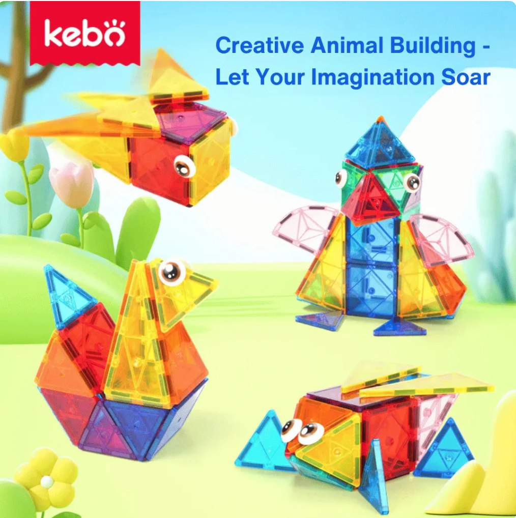 Kebo Magnetic Tiles 40-Piece Set