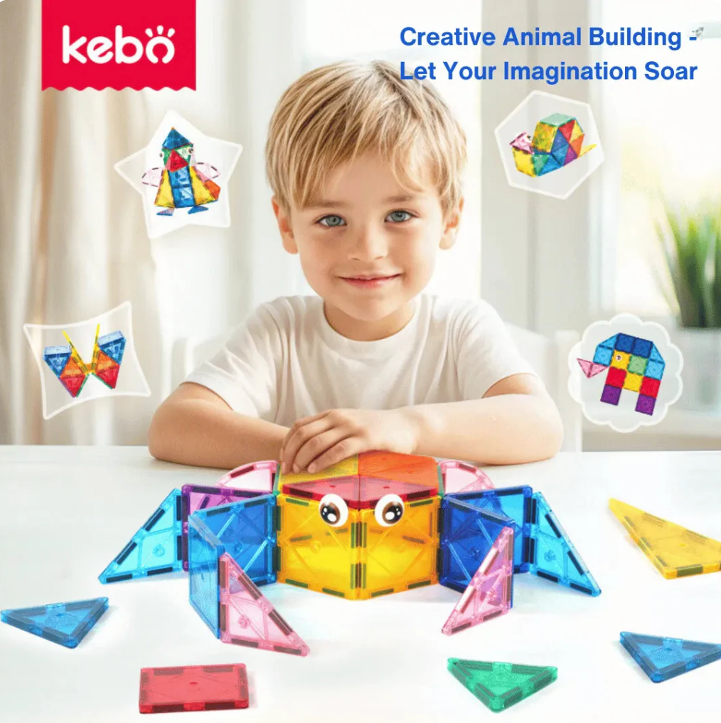 Kebo Magnetic Tiles 40-Piece Set