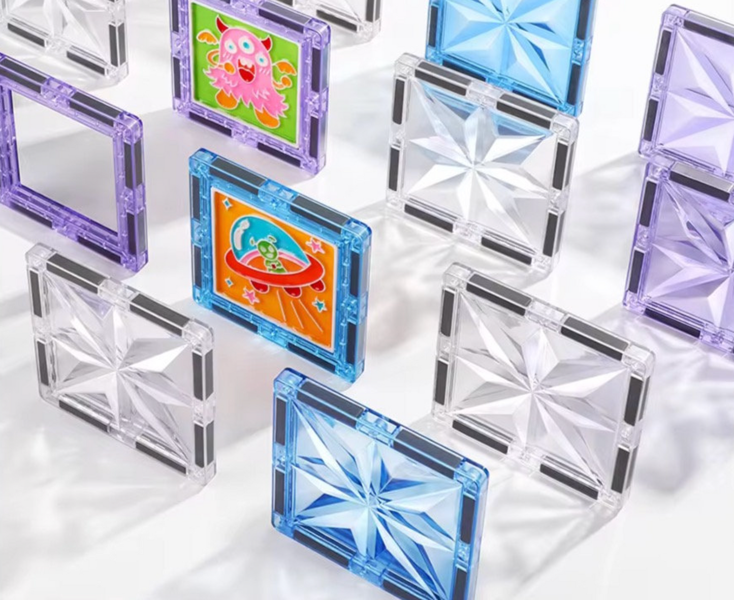 Magnetic Tiles Magnepaint - 58 Pieces