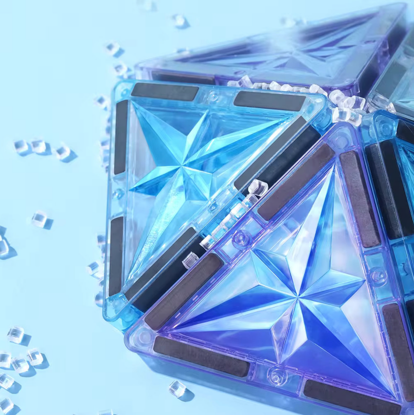 Magnetic Tiles Magnepaint - 58 Pieces