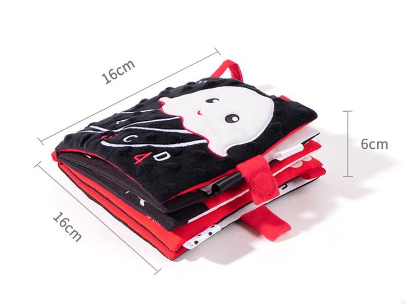 Black, White and Red Infant Book