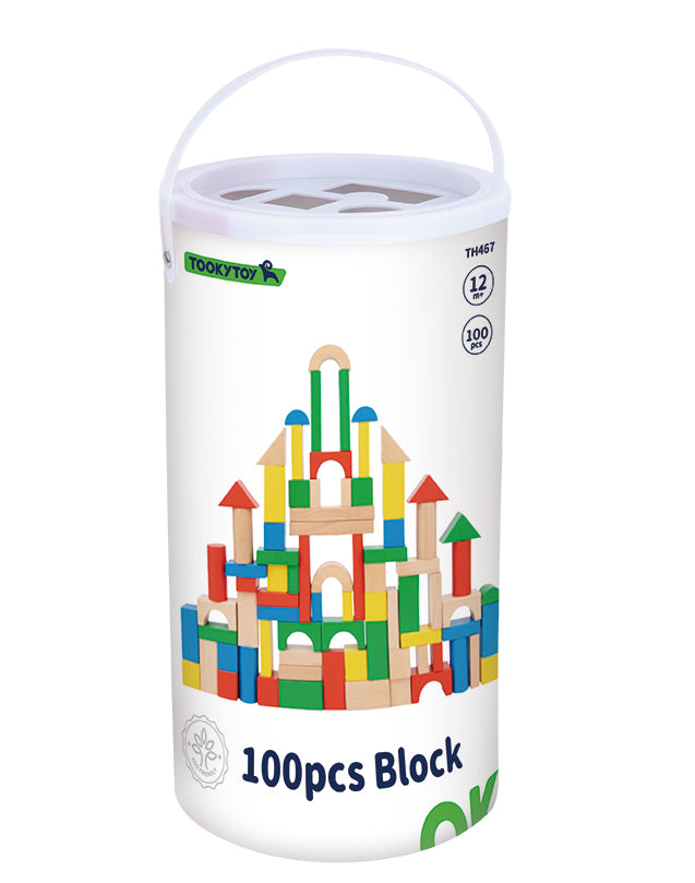 Tooky Toy Classic Wooden Block Set
