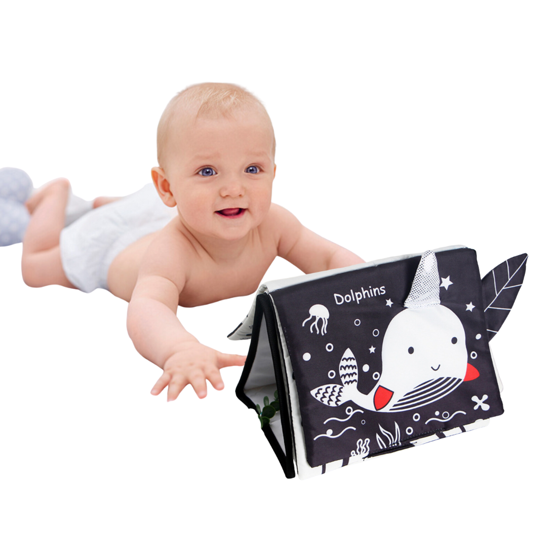 Tummy Time Baby Mirror Toys - Marine
