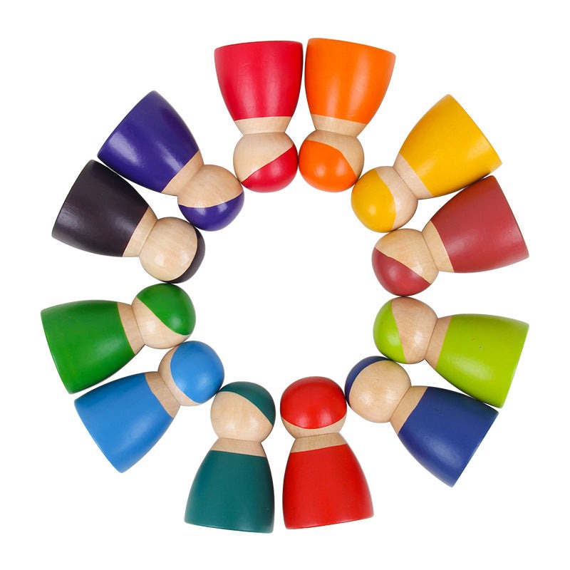 12-Wooden-Rainbow-Peg-Dolls-wooden-rainbow-people