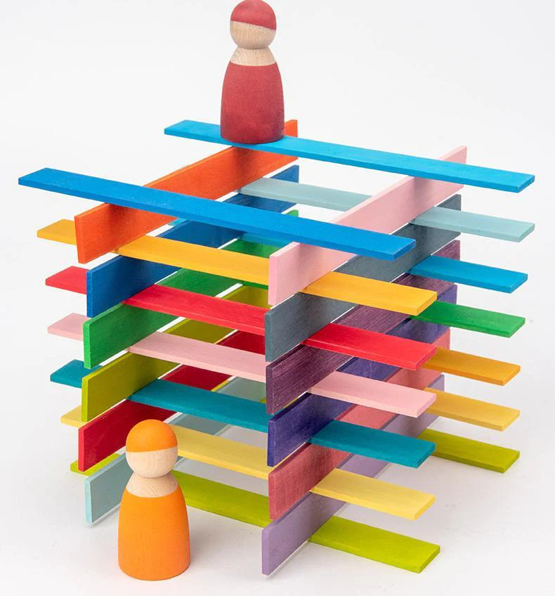 Super Deal Combo 2 - Wooden Rainbow Dolls set