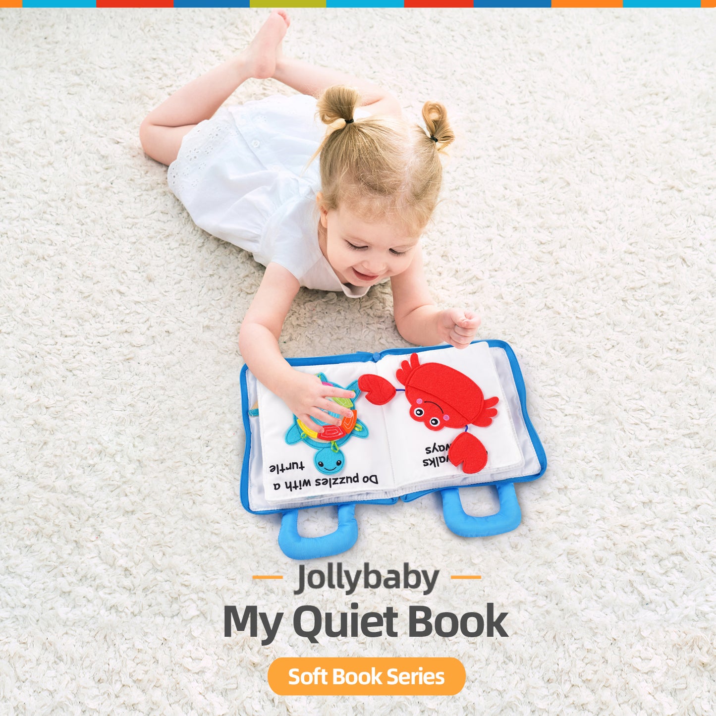Jollybaby Underwater World Quiet Book- Montessori Activity Book